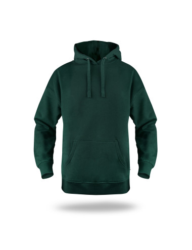 Men`s buffalo sweatshirt, emerald Crimson CUT