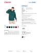 Men`s buffalo sweatshirt, emerald Crimson CUT