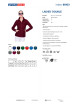 Damen-Sweatshirt mit doppeltem Rotwein, Promostars