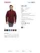 Herren-Sweatshirt mellow red wine Crimson CUT