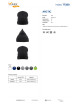 Klasyczna Czapka Zimowa Arctic szarym – 100% Akryl, Lekka 65 g haft