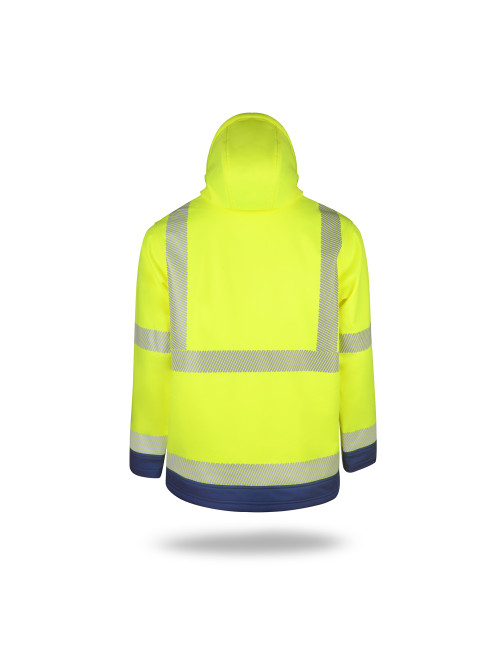 Herrenjacke Promostars Softshell Hi-Vis Print Gelb