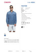 Promostars Western Men's Shirt Blue Denim