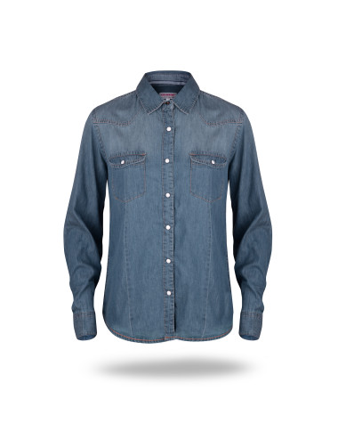 Ladies` western shirt, blue jeans Promostars