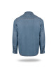 Promostars Western Slim Men's Shirt Blue Denim