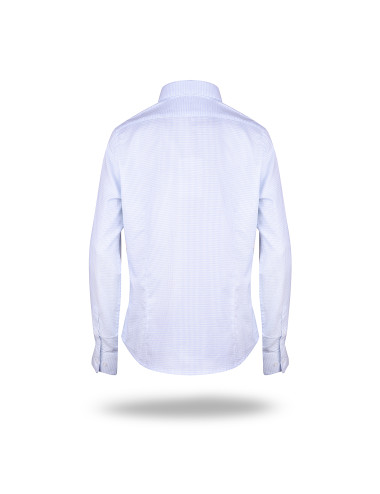 Promostars Ladies' Tailor Women's Shirt White/Light Blue