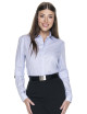 Koszula damska Promostars Ladies' Tailor biały/błękitny - P&M
