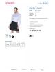 Koszula damska Promostars Ladies' Tailor biały/błękitny - P&M