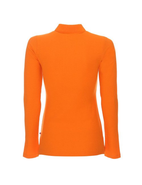 Polo k ladies' long cotton pomarańczowy Promostars