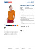 Polo k ladies' long cotton pomarańczowy Promostars