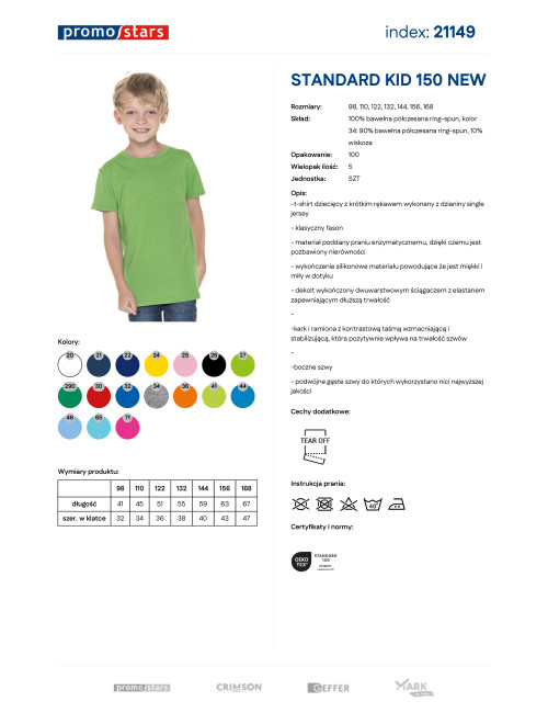 Standard Kid 150 neue hellgrüne Promostars