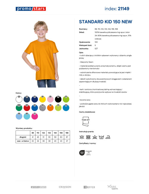 Standard kid 150 new pomarańczowy Promostars