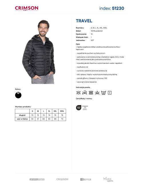 Promostars Travel Men's Jacket Black