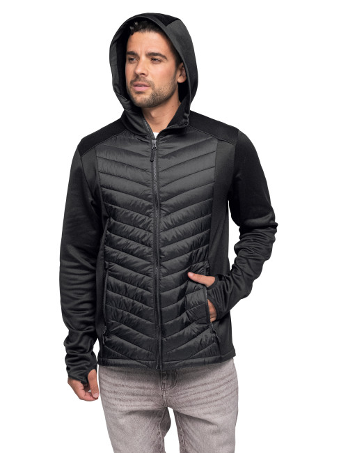 Men's Black Hybrid Jacket Promostars