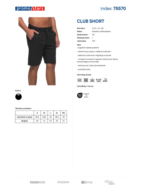 Promostars Club Short Men's Black Shorts