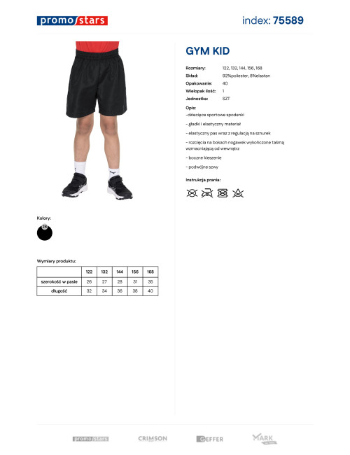 Gym kid czarny Promostars
