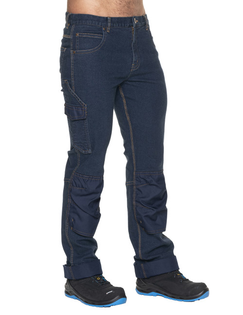 Spodnie robocze Promostars Hammer granatowy jeans - P&M
