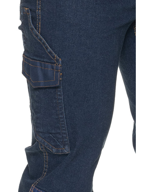 Spodnie robocze Promostars Hammer granatowy jeans - P&M