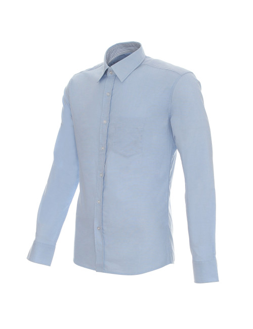Promostars River Slim Men's Shirt Light Blue