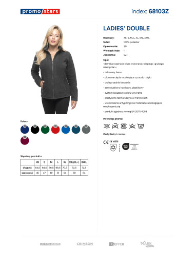 Ladies` double gray Promostars