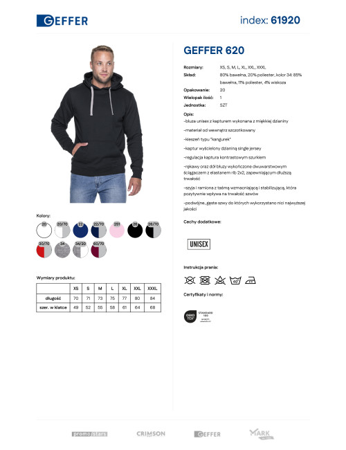 Geffer 620 Schwarz/Hellgrau Promostars