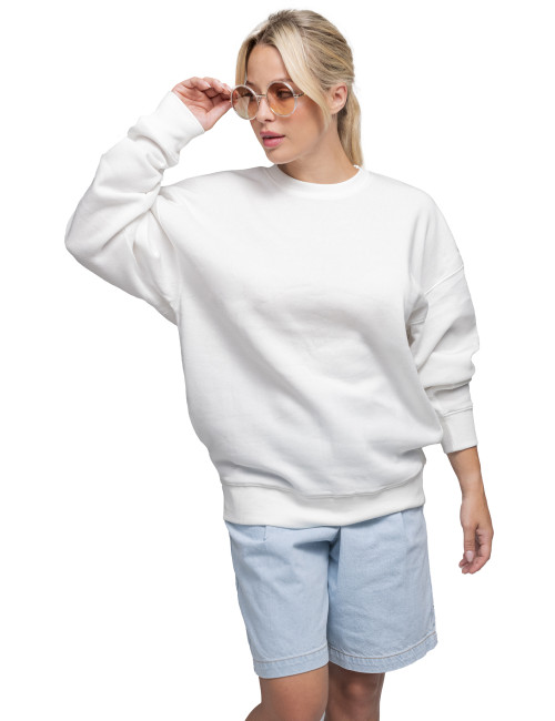 Bluza unisex Promostars Crew Neck biały - P&M