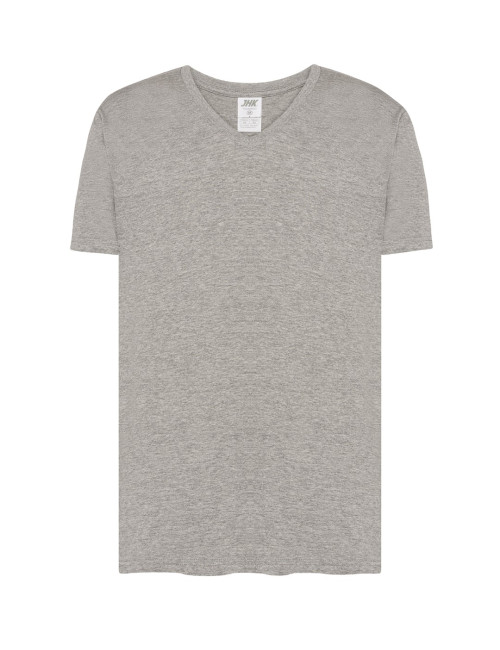 Herren T-Shirt JHK TSUA PICO Urban V-Neck grau meliert