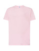 "Koszulka męska JHK TSRA 190 PREMIUM - różowy t-shirt z bawełny, 