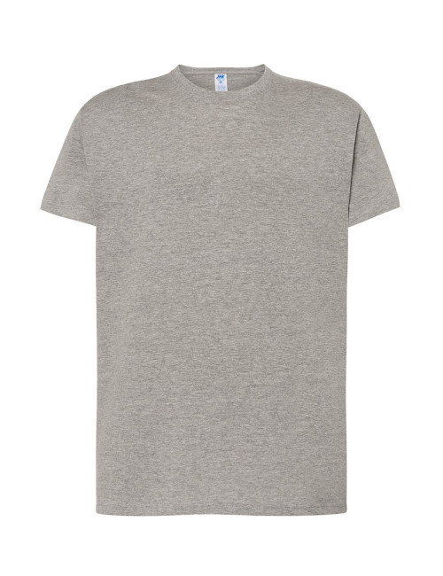 Herren Tsra 190 Premium T-Shirt Grau Melange Jhk
