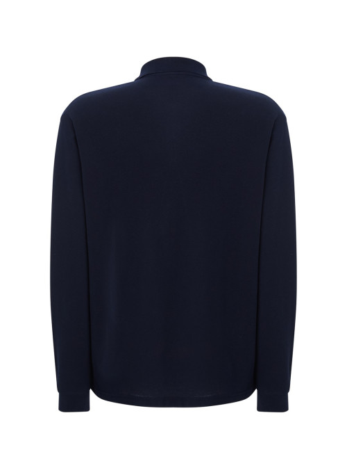 Koszulka polo męska JHK POLO PORA 210 LS granatowa - P&M