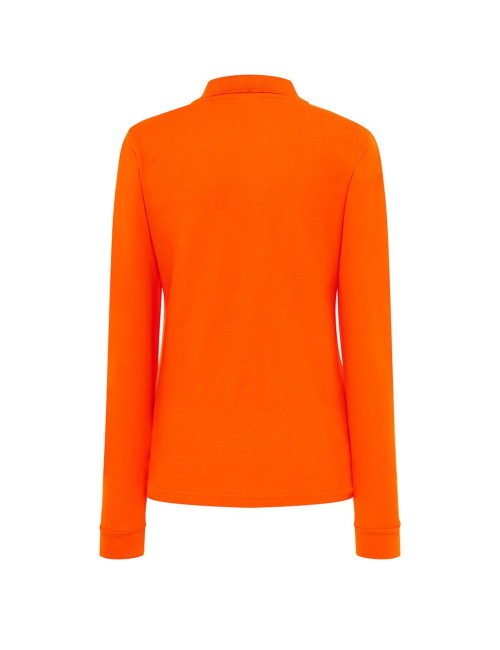 JHK Women's Long Sleeve Polo Shirt POPL 200 LS Orange