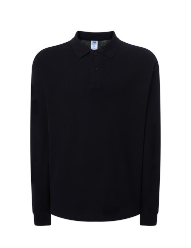 Herren Langarm-Poloshirt POLO PORA 210 LS schwarz Jhk