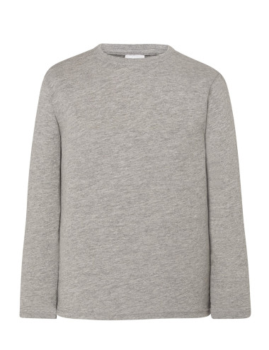 JHK TSRK 150 LS Children's T-Shirt Gray Melange