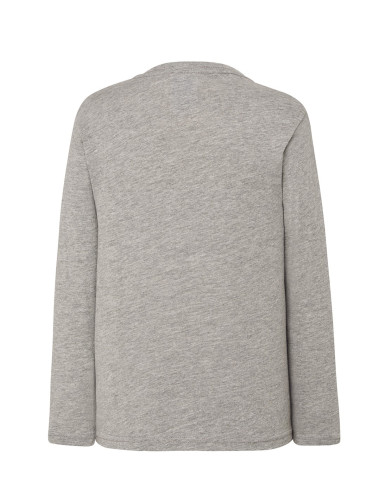 JHK TSRK 150 LS Children's T-Shirt Gray Melange