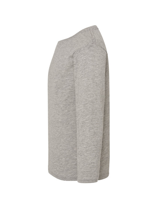 JHK TSRK 150 LS Kinder-T-Shirt Grau-Melange