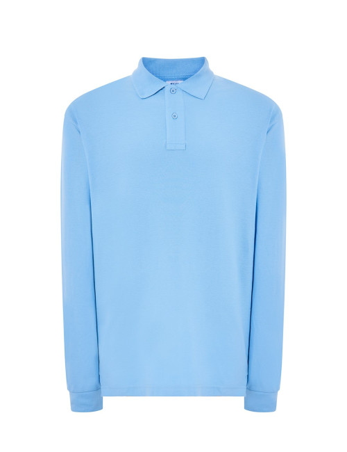 Herren-Langarm-Poloshirt POLO PORA 210 LS blauer Himmel JHK