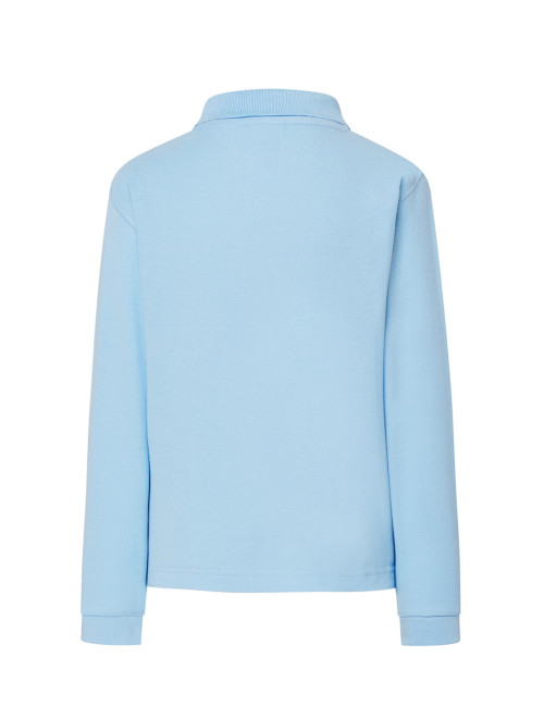Kinder-Polohemd JHK PKID 210 LS Himmelblau