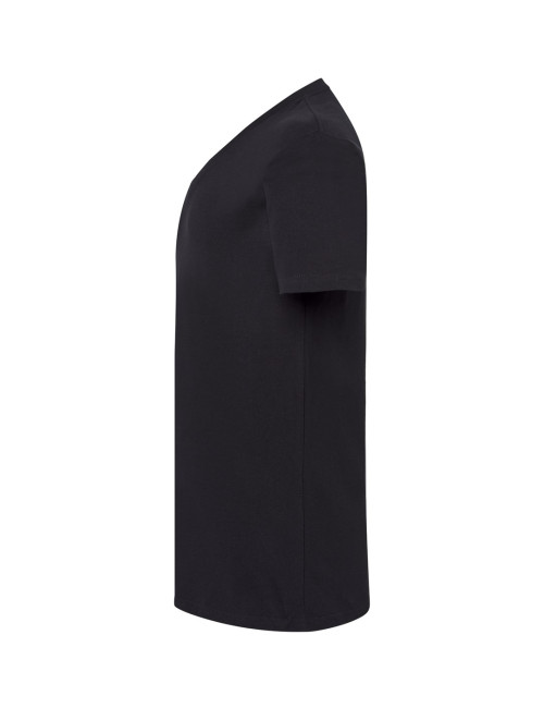 "Koszulka męska JHK TSUA PICO URBAN V-NECK czarna - idealna do haftu