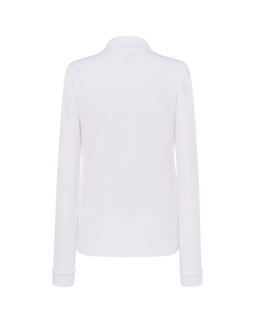 Koszulka polo z długim rękawem POPL 200 LS wh white Jhk