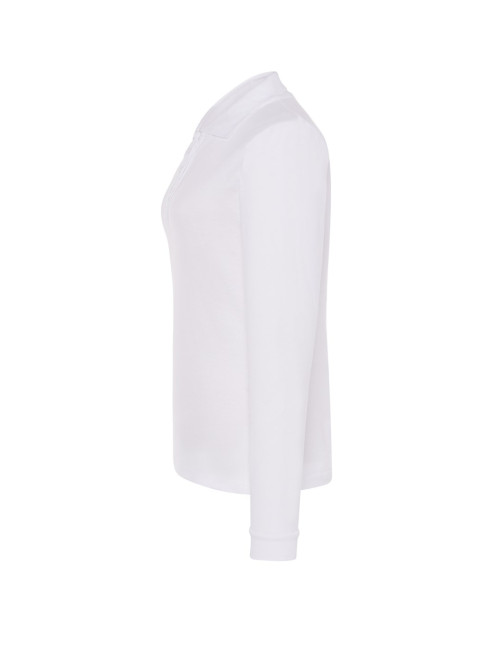 Koszulka polo z długim rękawem POPL 200 LS wh white Jhk
