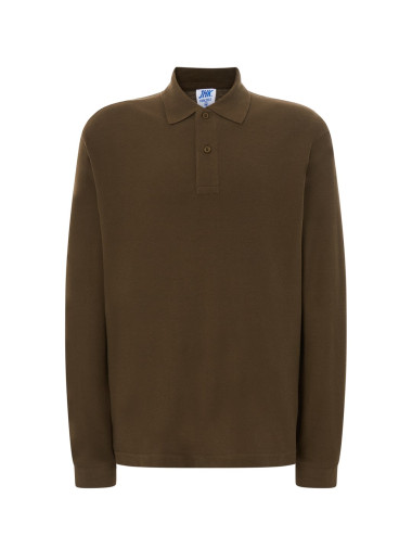 Koszulka Polo Męska z Długim Rękawem POLO PORA 210 LS khaki Jhk