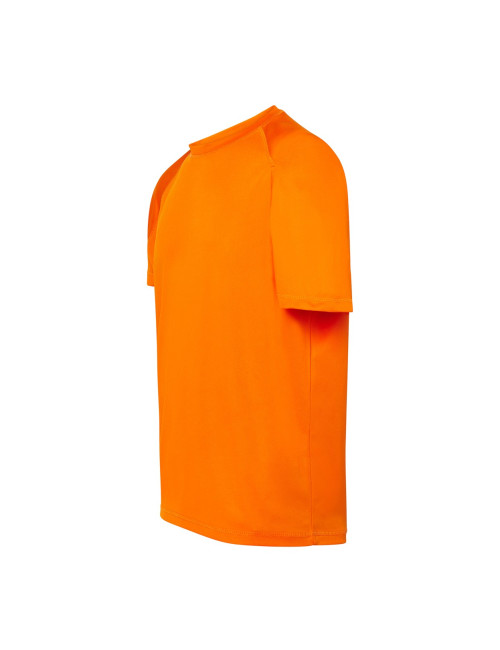 "Men's Orange JHK Sport T-Shirt - Quick-Drying, Breathable with Decor