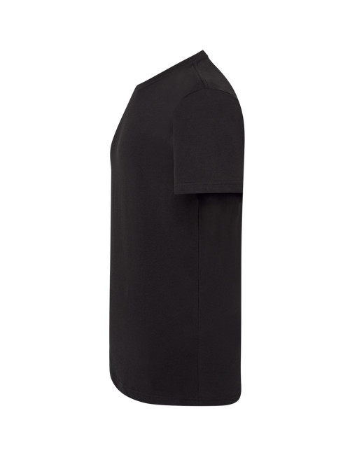 "Koszulka męska JHK TSUA 150 Slim Fit - Czarna T-shirt, 100% bawełn