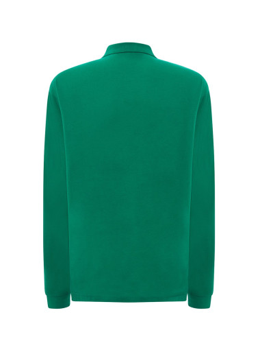 Koszulka Polo Męska z Długim Rękawem POLO PORA 210 LS kelly zielona Jhk