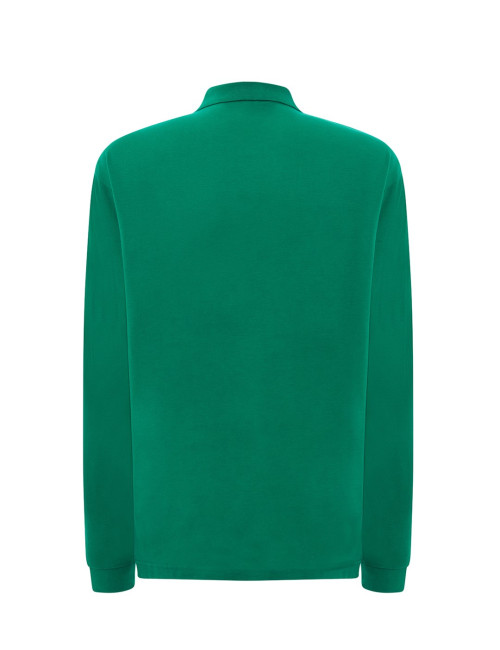 Koszulka Polo Męska z Długim Rękawem POLO PORA 210 LS kelly zielona Jhk