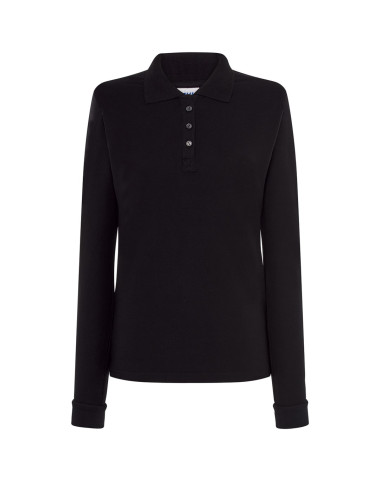 Women`s polo shirts popl 200 ls black Jhk