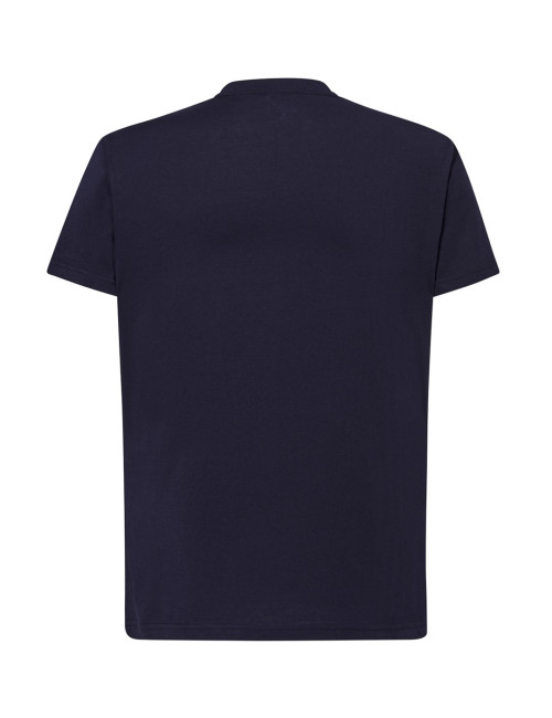 "Koszulka Męska JHK TSUA 150 SLIM FIT - Granatowy T-shirt z 100% Baw