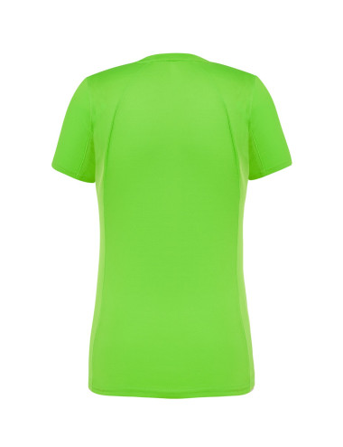 "JHK Women's Sport T-Shirt - Lime Flour - Breathable, Quick-Drying, 1