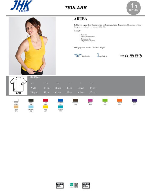 Damen-T-Shirt Tsul Arb Aruba Sand Jhk