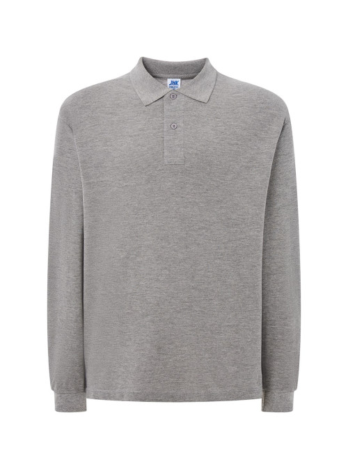 Men`s polo shirt polo pora 210 ls gray melange Jhk